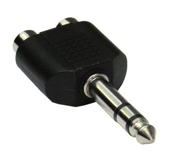 Stereo Jack 6,3 mm - 2 x RCA (female) Y-adapter